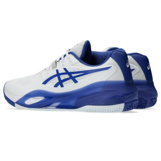 Zapatillas Asics Gel Resolution X Clay Blanco Azul Cobalto