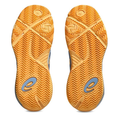 Zapatillas Asics Gel Resolution X Padel Azul Stone Naranja Mujer