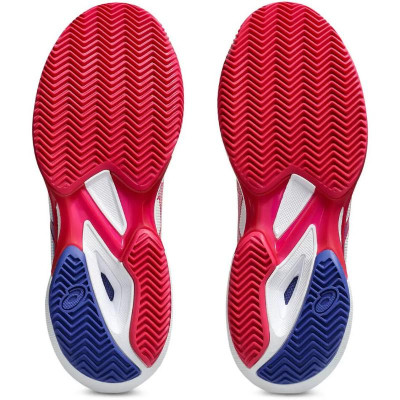 Zapatillas Asics Solution Speed FF 3 Clay Blanco Rosa Brillante Mujer