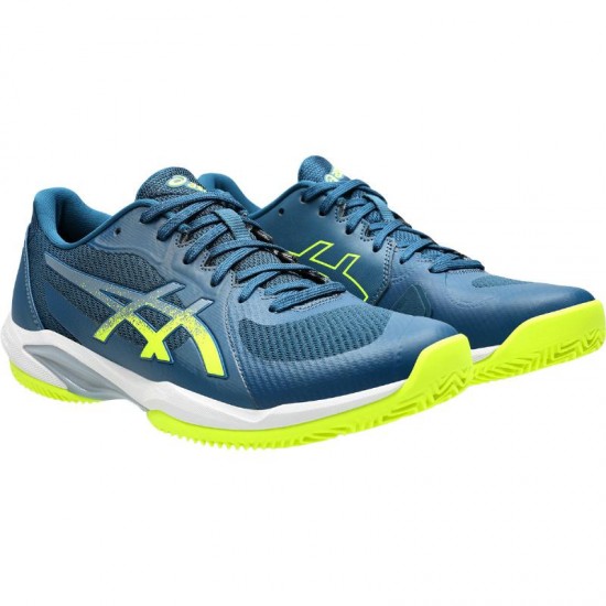 Zapatillas Asics Solution Swift FF 2 Clay Azul Mako Amarillo