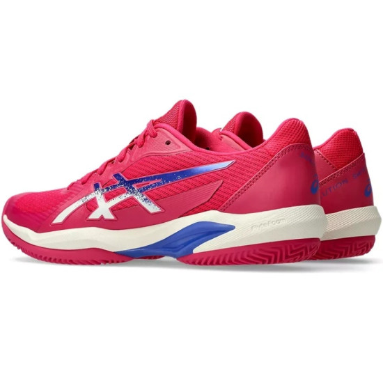 Zapatillas Asics Solution Swift FF 2 Clay Rosa Azul Cobalto Mujer