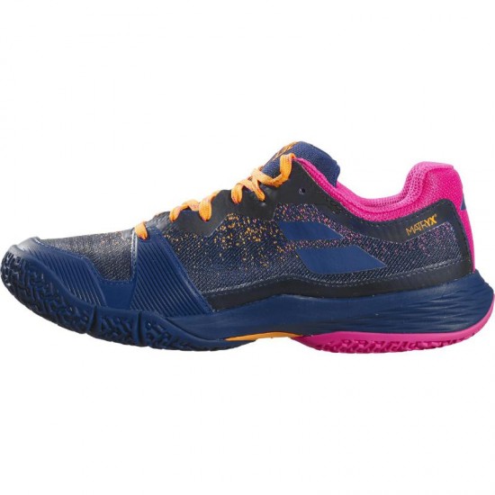 Zapatillas Babolat Jet Ritma Azul Marino Fucsia Mujer