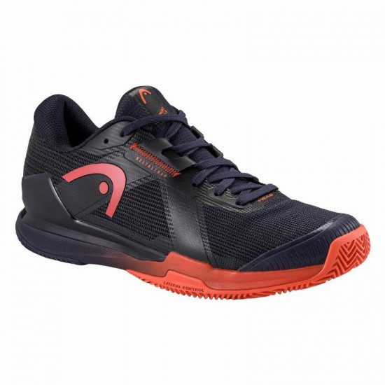 Zapatillas Head Sprint Pro 4.0 Clay Azul Oscuro Rojo