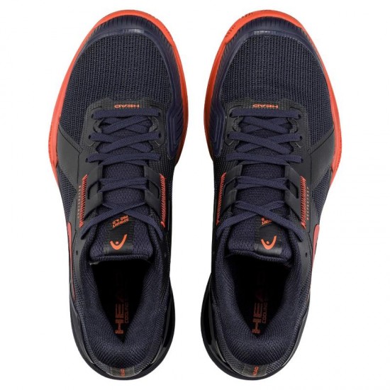 Zapatillas Head Sprint Pro 4.0 Clay Azul Oscuro Rojo