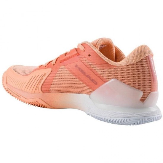 Zapatillas Head Sprint Pro 4.0 Clay Coral Blanco Mujer