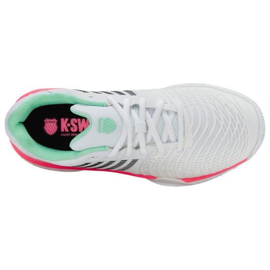 Zapatillas Kswiss Express Light 3 HB Clay Blanco Menta Rosa Mujer