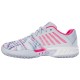 Zapatillas Kswiss Express Light 3 HB Padel Gris Blanco Rosa Neon Mujer