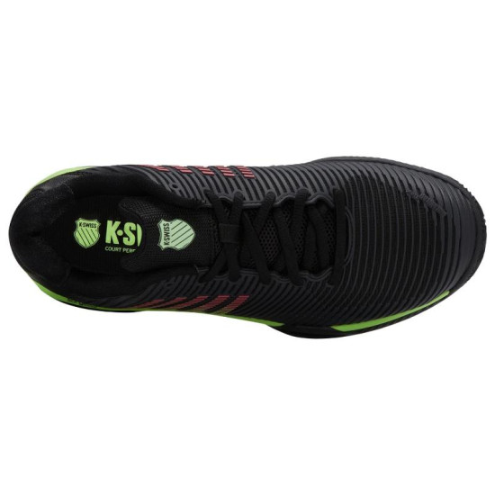 Zapatillas Kswiss Hypercourt Express 2 HB Clay Negro Verde Neon