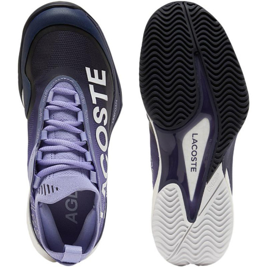 Zapatillas Lacoste AG-LT25 Lite Clay Purpura Azul Marino Mujer