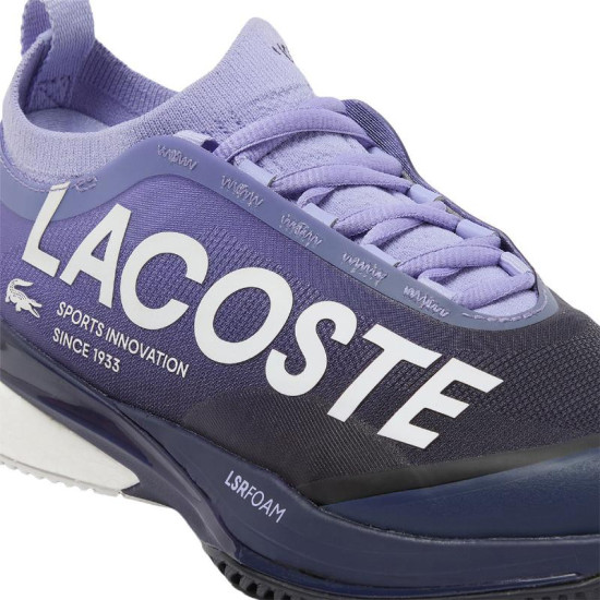 Zapatillas Lacoste AG-LT25 Lite Clay Purpura Azul Marino Mujer