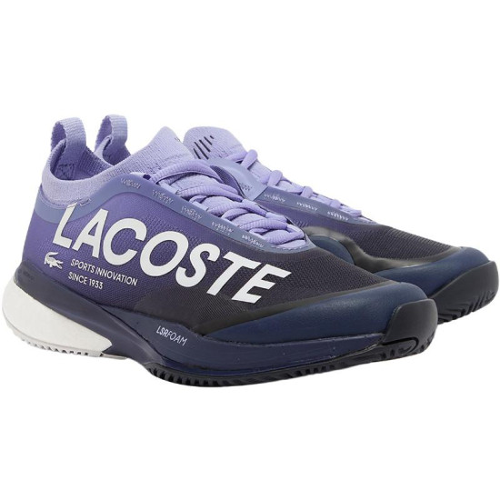 Zapatillas Lacoste AG-LT25 Lite Clay Purpura Azul Marino Mujer