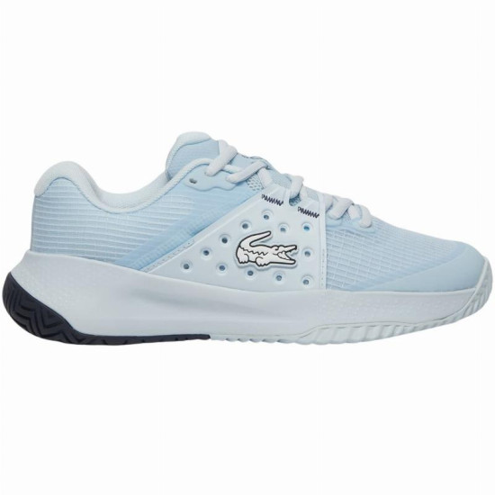 Zapatillas Lacoste Power Serve 125 Azul Claro Mujer