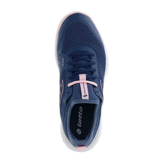 Zapatillas Lotto Mirage 500 II Azul Denim Rosa Gris Metal Mujer