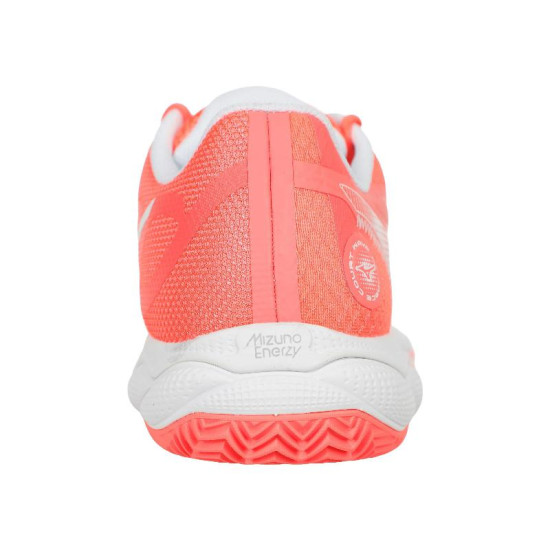 Zapatillas Mizuno Wave Enforce Court Clay Coral Blanco Mujer