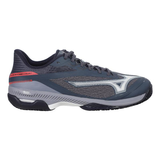 Zapatillas Mizuno Wave Exceed Court Clay Gris Blanco