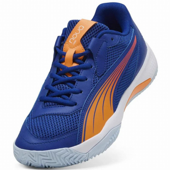Zapatillas Puma Momo Gonzalez Nova Court Azul Naranja