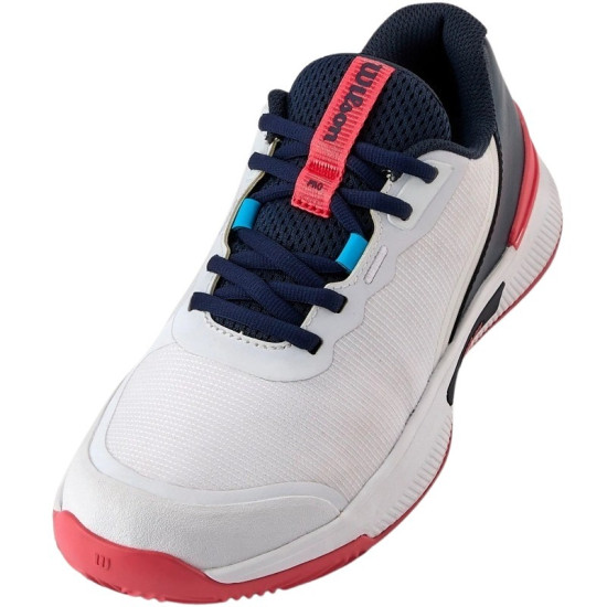 Zapatillas Wilson Intrigue Pro Clay Blanco Azul Marino Mujer