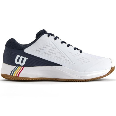 Zapatillas Wilson Rush Pro Ace Clay Blanco Azul Marino