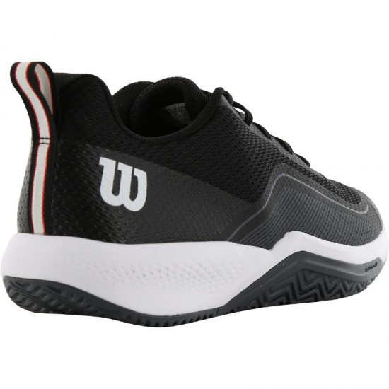 Zapatillas Wilson Rush Pro Lite Negro Rojo Blanco